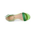 thumbnail image 4 of BLISSFUL STEP Sandales à Talon Aiguille à Brides Pailletées pour Femme Vert (Taille 10), 4 of 7