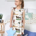 thumbnail image 4 of Balery Cute Farm Camisón de princesa para niñas, pijama de algodón con mangas abullonadas, suave y bonito.-X-Large, 4 of 6