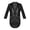 Black, variant on Kids Boys Classic Fit Tailcoat Lapel Long Sleeve Wedding Prom Party Sequins Blazer Jacket Silver 6