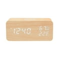 thumbnail image 2 of UsRHHA Réveil Numérique avec Chargement Sans Fil, Moniteur de Température et d'Humidité, 3 Alarmes avec Fonction Répétition pour Chambre à Coucher, Horloges Électroniques Déco Maison, 2 of 6