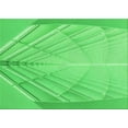 thumbnail image 1 of Ahgly Company Indoor Rectangle Patterned Neon Green Area Rugs, 4' x 6', 1 of 6