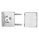 thumbnail image 2 of Cerradura automática para puerta de vidrio doble de un solo lado de acero inoxidable pulido con chorro de arena, de 3,9 a 4,7 pulgadas, para puertas cuadradas, 2 of 8
