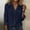 #0007-Navy, variant on Neewe Womens Long Sleeve Button Down Shirts Cotton Linen Dress Collar Shirts Casual Summer Tops Work Blouses 2026