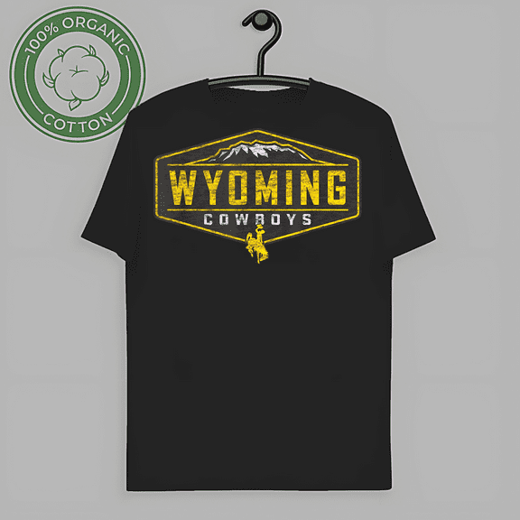 RARE Mens Wyoming Cowboys Apparel Mountain Sign T-Shirt M-3XL Fast Shipping-TH60805