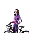thumbnail image 2 of Yuemengxuan Women Cycling Suit, Girls Splicing Long Sleeve Zipper Coat + Tight Pants, 2 of 3