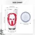 thumbnail image 4 of Spartan RaceVaso de 20 oz, taza de viaje para café con aislamiento al vacío de acero inoxidable, taza de café, taza de viaje con tapa, taza térmica para exteriores, 4 of 8