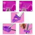 thumbnail image 7 of Glerc Doll Bike Seat for Girls Bicycle with DIY Unicorn Decals, Baby Doll Glerc Carrier, Kids Bike American Doll Accessories, Purple, 7 of 7