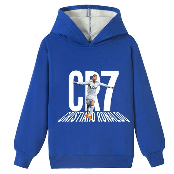 Boys Girls Cristiano Ronaldo Casual Winter Brushed Hooded Sweatshirts - Exclusive Designs for Young Fans
