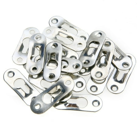 

Metal Keyhole Photo Cabinet Furnniture Picture Hanger Home Decor Fasteners Frame Hook 30PCS