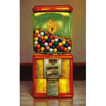 Tangletown Fine Art 'Gumball Machine X' Graphic Art Print on Wrapped Canvas