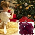 thumbnail image 4 of Velvet Christmas Ball Ornaments, 36-Pack Shatterproof Set for Tree Decor, 4 of 6