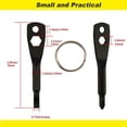 thumbnail image 5 of 3pcs Keychain Screwdriver Tools,Mini Multi-Function Pocket Tool,4 in 1 Flat and Cross Head(Black,Silver), 5 of 5
