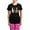 With Pink Pant, variant on CafePress - Alpaca No Text Women's Dark Pajamas - Women's Short Sleeve Print T-Shirt and Pants Dark Cotton Pajama Set