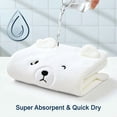 thumbnail image 3 of IFCOW 2pcs Baby Hooded Towels Soft Cotton Baby Bath Towel ，31.5 x 31.5" Ultra Absorbent Towel for Newborn Toddler Infants Babie Gifts, 3 of 9