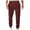 Wine, variant on BXINGOHAI Sweatpants for Men Zipper Pockets Jogger Pants Drawstring Elastic Waist Sweatpant Solid Taperd Pants Outdoor Running Pants Wine,M