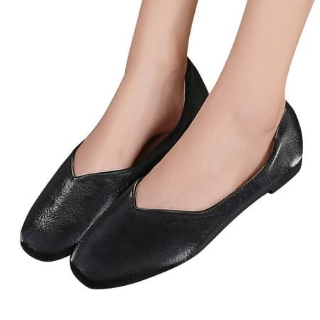 

eczipvz Womens Shoes Dressy Casual Women Penny Loafer Casual Shoes Comfort Slip-on Flats for Driving Black