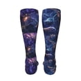 thumbnail image 6 of Naloa Enchanted Forest Stag Gathering High Stockings Women Thigh High Stockings Over Knee Long Stockings-One Size, 6 of 8
