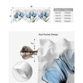 thumbnail image 4 of Tie Up Valance Curtain for Kitchen,Farm Spring Blue Blossom Tulip Rod Pocket Short Curtains Adjustable Tie-Up Shade Valances,Abstract Flower on White Window Treatment for Bathroom Living Room Bedroom, 4 of 8