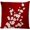 Ofo-0038, variant on Floral Throw Pillow Cover Red Black and White Cherry Blossoms Square Decorative Throw Pillow Cushion Case for Home Couch Living Room Bed Sofa Car 18 x 18 Inches Pillowcase
