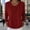 Red, variant on Sweaters for Women Lightweight Solid Color Long Sleeve Casual Knit Pullover Jumper Tops with Lapel Design (Red XXL)