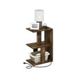 thumbnail image 4 of Furinno Boyate Open Storage Sofa Side Table, End Table with USB and Type-C Charging Port, Amber Pine, 4 of 5