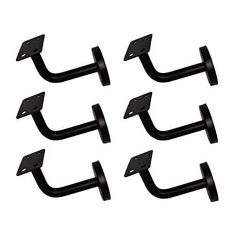

6 Pcs Stainless Steel Stair Handrail Bracket Heavy Duty Stair Rail Support Railing Brackets for Flat Rails 60mm x 60mm