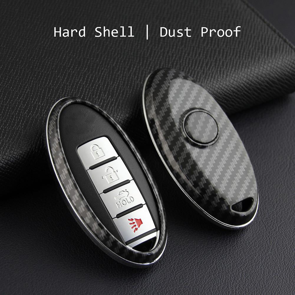 Remote Key Shell Cover Fob Case For Nissan Qashqai X-TRAIL Infiniti Carbon Style