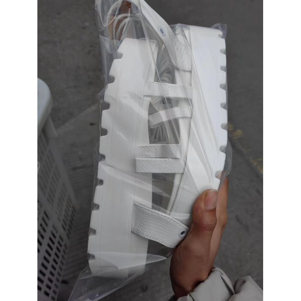 Sandalias de primavera para mujer, zapatos planos de color sólido, adecuados para múltiples escenarios, zapatos romanos de suela gruesa, zapatos de mujer