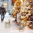 thumbnail image 4 of Lighted Christmas Deer Outdoor Yard Decorations, Christmas Reindeer Decorations With Led Lights, Artificial Pre-lit Christmas Holiday Dcor For Front Y, 4 of 5