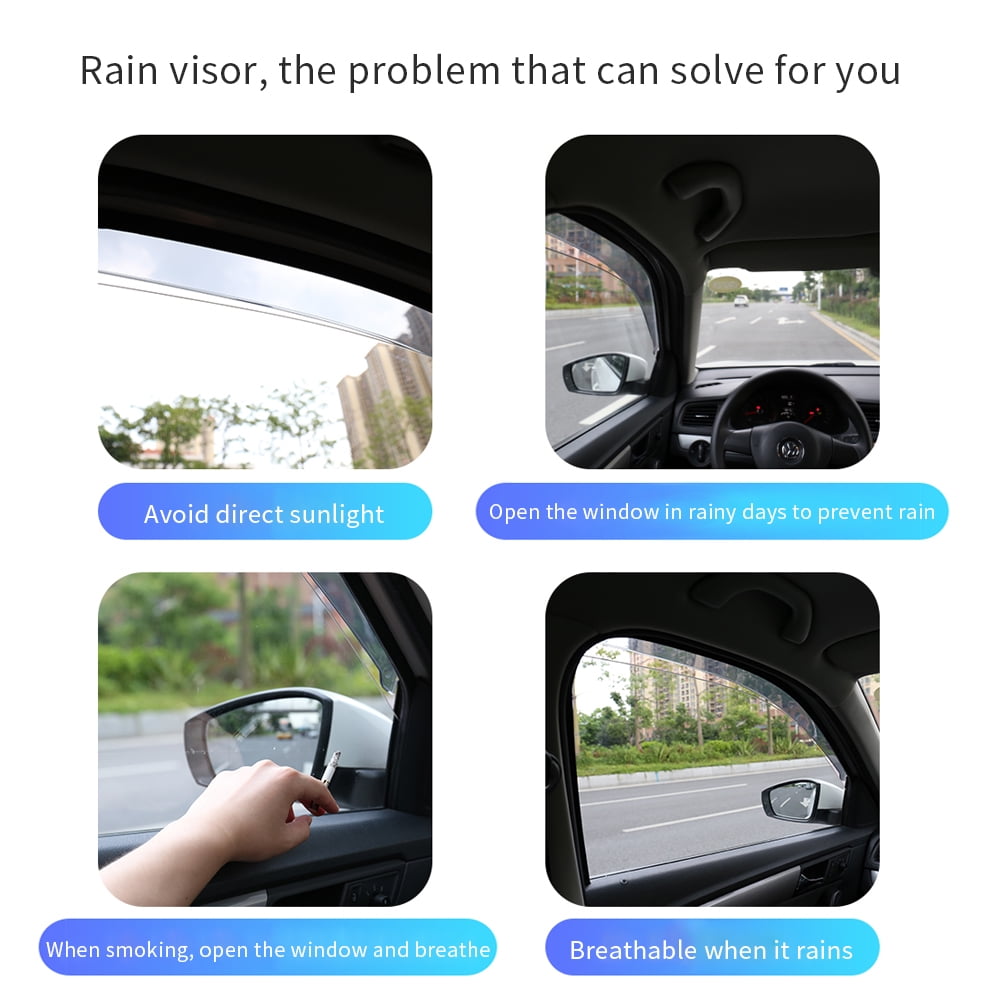 Leadwolf Car Styling Smoke Window Sun Rain Visor Deflector Guard For Honda CR-V 2017-2021 Accessories 4PC