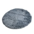 thumbnail image 2 of Ana 1pc Blended Plush Rug Solid Round Anti-Slip Carpet Bathroom Floor Mat Soft And Warm Skin-friendly Shaggy Rug Household Supplies Home Decor Aesthetic, 2 of 9
