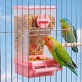 thumbnail image 3 of Bird Feeder Hanging Cage Food Container with Husk Separation and Mess Reducing Design for Small Birds, 3 of 6