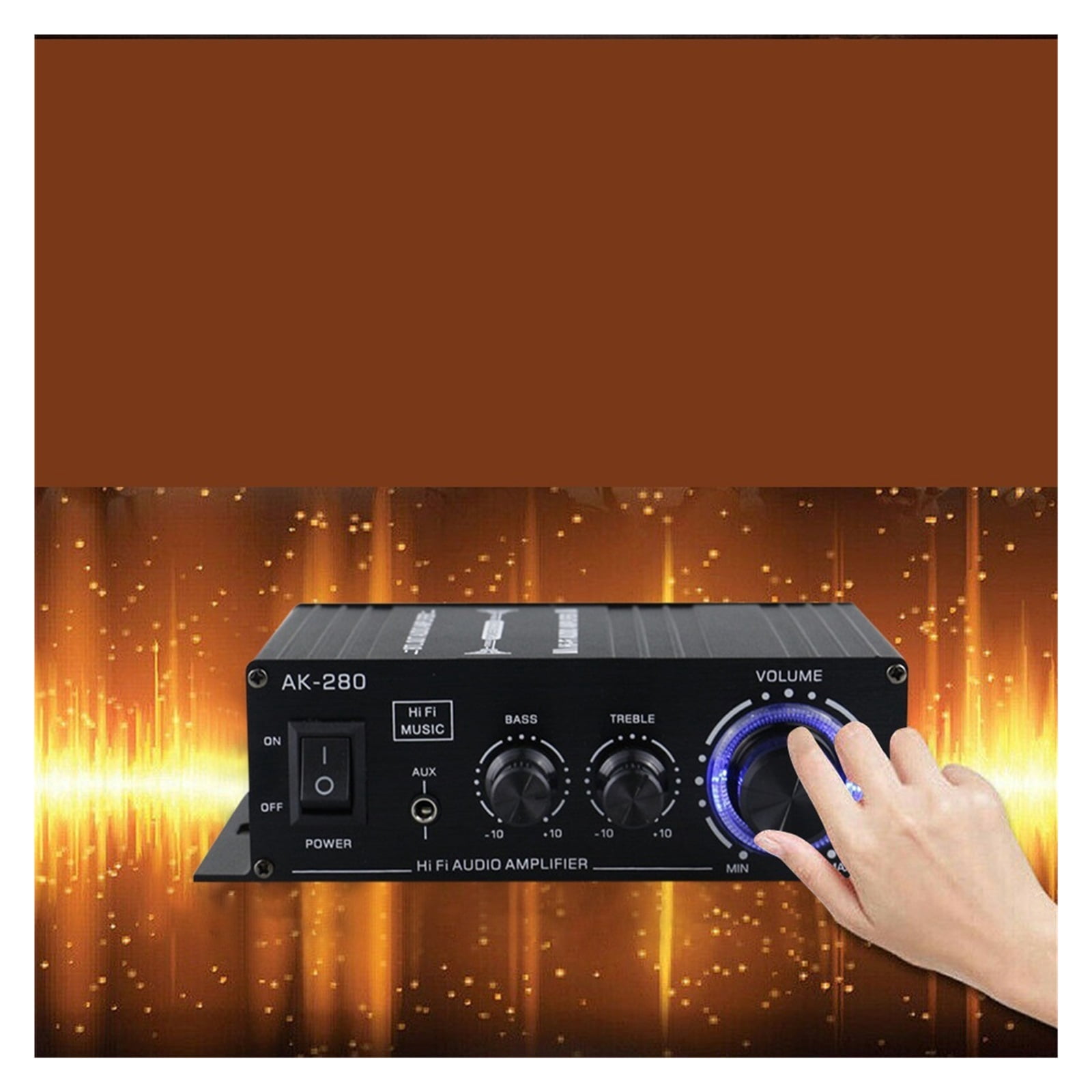 Power Amplifier 12V HiFi Bass Stereo Mini Amplifier Dual Channel Music Player Home Theater ,Multi Modes