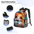 thumbnail image 5 of Wukai Oil Painting Colorful Hamster Versatile Backpack:Spacious,Organized,Comfortable,Ideal for Travel and Everyday Use with Multiple Pockets and Padded Straps, 5 of 8