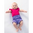 thumbnail image 2 of Little Star 100% Organic Cotton 3-Pack Baby Girl Knit Shorts, 2 of 5