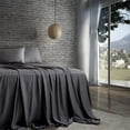 thumbnail image 4 of Sleepgram 100% Pure Organic Bamboo Bed Sheet Set 4 Pieces (Twin XL, Grey), 4 of 6