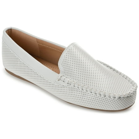 

Journee Collection Womens Halsey Wide Width Comfort Insole Slip On Round Toe Loafer Flats