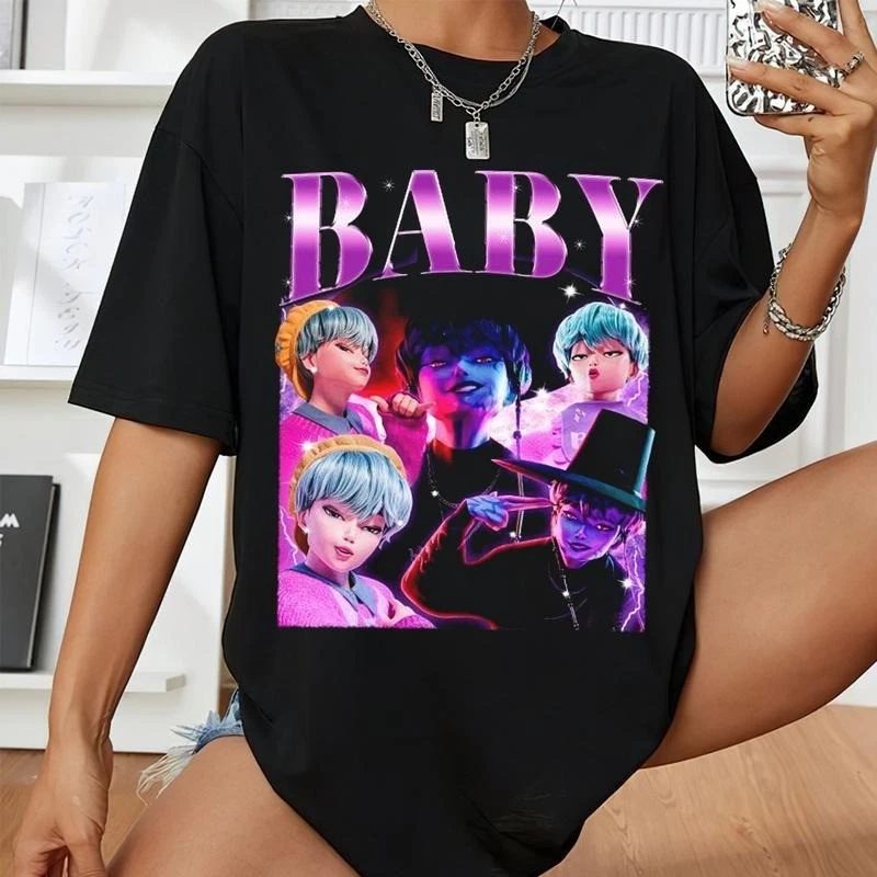 BABYMONSTER CHIQUITA 09 T-shirt Kpop Band Girls Korean