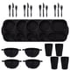 thumbnail image 1 of Nvzi 24Pcs Wheat Straw Dinnerware Cutlery Sets, Divided Plates Unbreakable Bowl Microwave Dishwasher Safe Tableware Cutlery -Black, 1 of 4