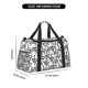 thumbnail image 3 of Balery Hand Drawn Snake Bolsa de Gimnasio para Mujeres, Bolsa de Viaje con Bolsillo Húmedo, Bolsa de Fin de Semana para Mujeres, Bolsa de Viaje Resistente al Agua, 3 of 7