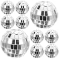 thumbnail image 4 of Rhewides 12 pcs Glass Reflective Disco Party Decorations Hanging Disco Balls 1.18incn, 4 of 10