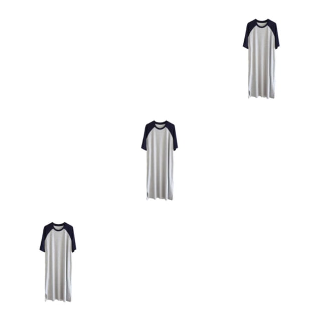 Jumpingount Nightshirt Cotton Sleepwear Portable Lightweight Short Nightgown Sleep Skin Breathable Friendly Pajama Sleeve Shirt Type6 NO6