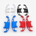 thumbnail image 3 of mmirethe 2pcs Aluminum Alloy Modernize Car Interior With Elegant Steering Wheel Shift Paddle Easy blue, 3 of 6