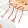 thumbnail image 2 of TINGN Heart Initial Charm Bracelets for Women Rose Gold Plated Letter Charm Bracelets, 2 of 6
