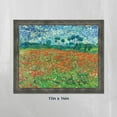 thumbnail image 7 of Poppy Field by Vincent Van Gogh Framed Print Wall Art, Excellent for Bedroom or Living Room Décor, 11x14, 2446, 7 of 7