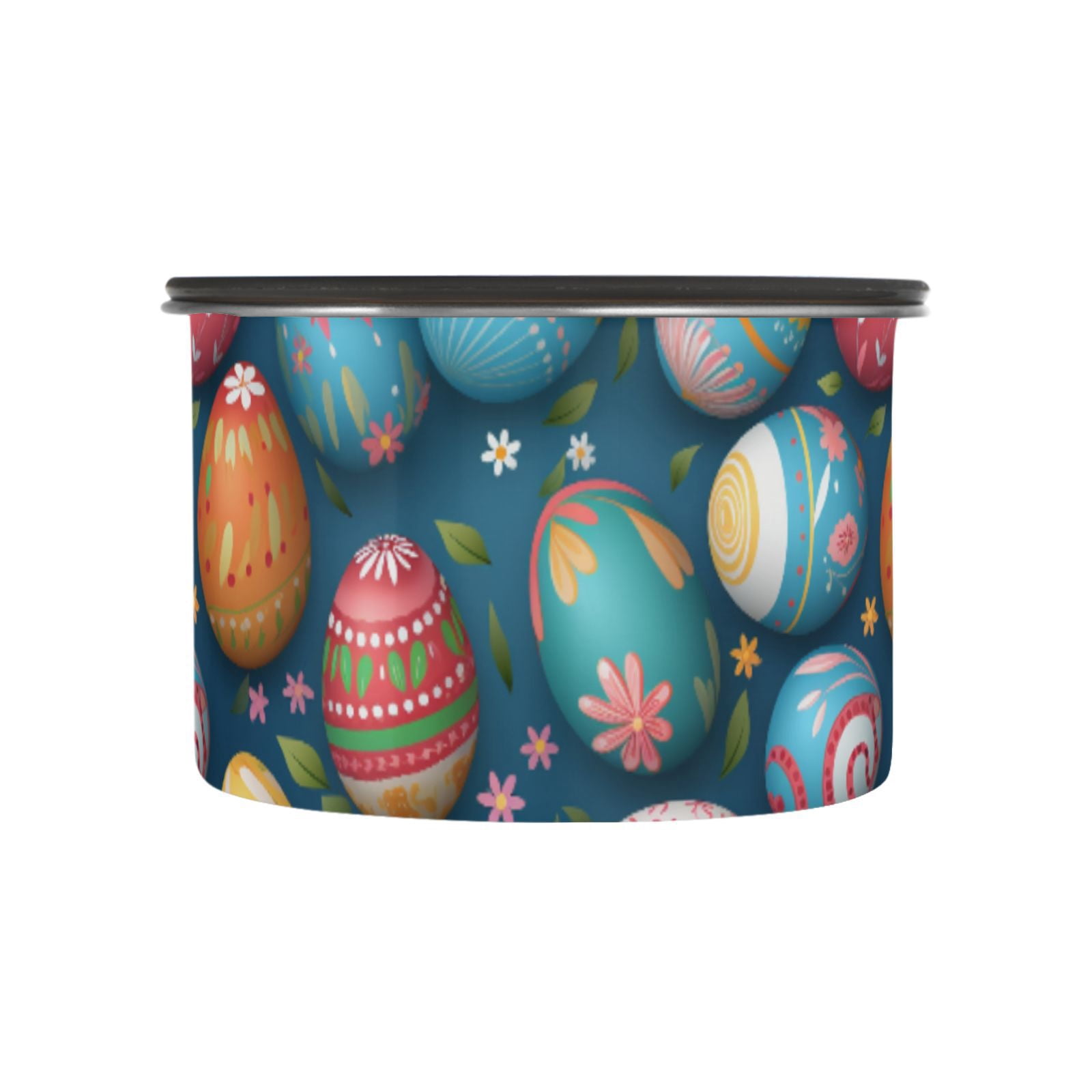 Easter Eggs Airtight Coffee Bean Canister 30oz Food Storage Containers with Lids For Gournd, Tea, Sugar, Flour, Rice, Cereal, Candy Cookie Jar