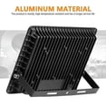 thumbnail image 3 of Lámpara de pared 220v blanca para jardín, led de alta calidad, duradera, para exteriores, salida de luz RGB, 50 W, lineal, H, blanca, 3 of 5
