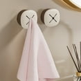 thumbnail image 2 of Towel Rag Storage Plugs, No-Punch Adhesive Wall Mount Hand Towel Holder, Simple Cleaning Cloth Organizer for Bathroom, Toilet, Kitchen, Easy to Use, Multicolor, 1 Pack, 2 of 6