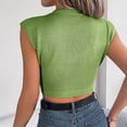 thumbnail image 4 of Wlynlyn Crop Tops for Women Hollow out Cap Sleeve Sweaters Crewneck Going out Knit Tops 2024 Trendy Tops, 4 of 5