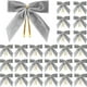 thumbnail image 4 of Paquete de 24 pequeños lazos navideños de terciopelo para envolver regalos de coronas de árbol | Lazos preatados de 8,9 x 8,9 cm con alambre de metal | Manualidades navideñas, decoración para, 4 of 7